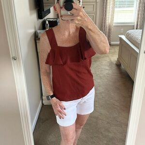 Nine West Ruffled Dressy Tank